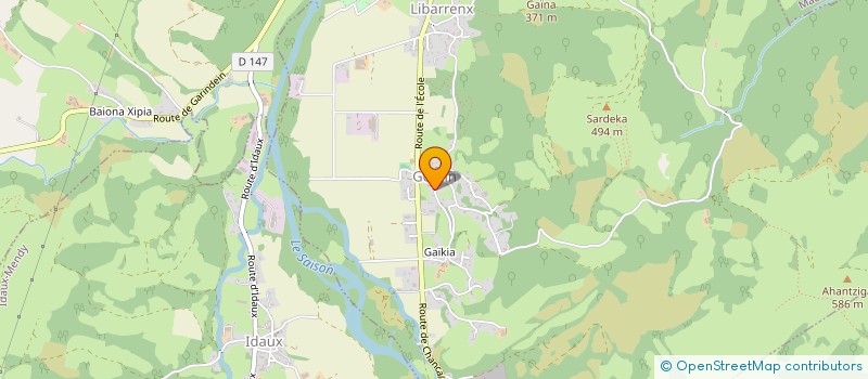 localisation de l'entreprise BONPAS CHARPENTE  GOTEIN-LIBARRENX