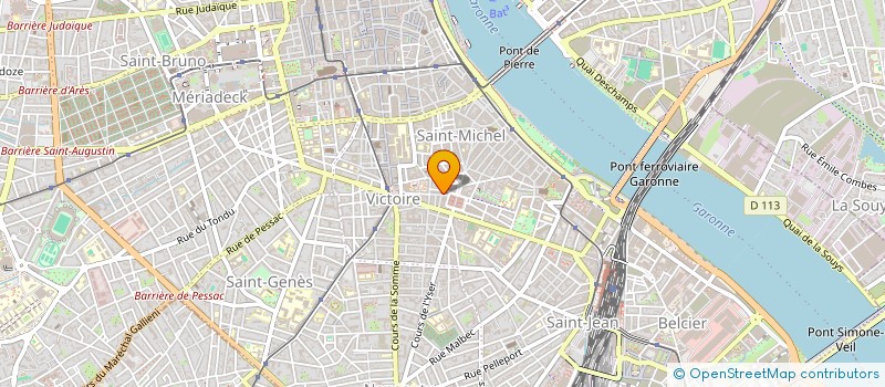 localisation de l'entreprise BONRUK à BORDEAUX