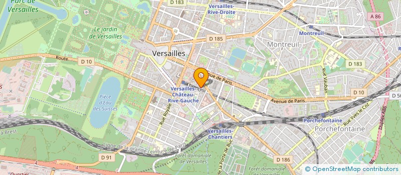 localisation de l'entreprise BONSEJOUR à VERSAILLES