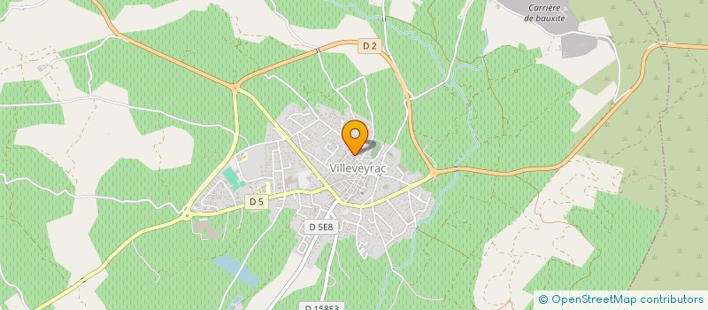 localisation de l'entreprise BONSENS à VILLEVEYRAC
