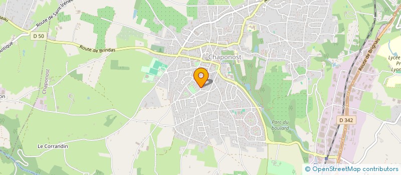 localisation de l'entreprise BONSIGNE  CHAPONOST