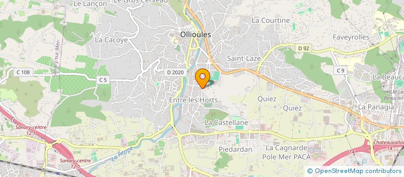 localisation de l'entreprise BONSIGNORI à OLLIOULES