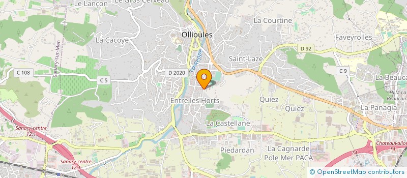 localisation de l'entreprise BONSIGNORI PIERRE ET JEAN à OLLIOULES