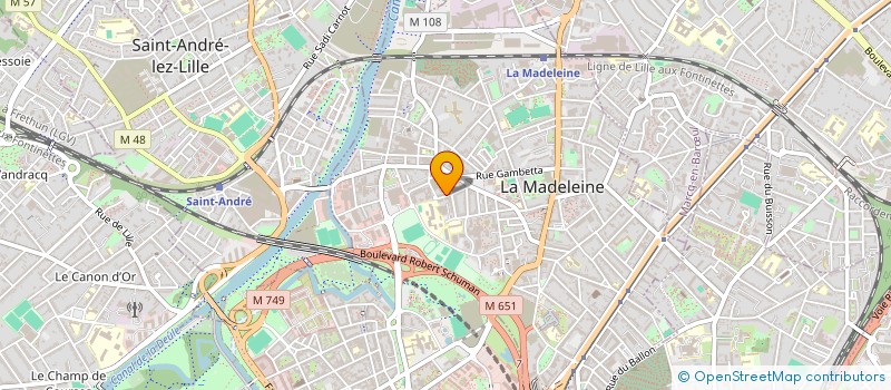 localisation de l'entreprise BONSOIR RECORDS à LA MADELEINE