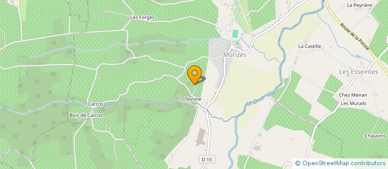 localisation de l'entreprise BONSOL HOLDING  MORIZES