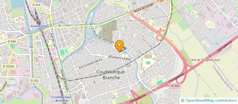 localisation de l'entreprise BONTE à COUDEKERQUE-BRANCHE