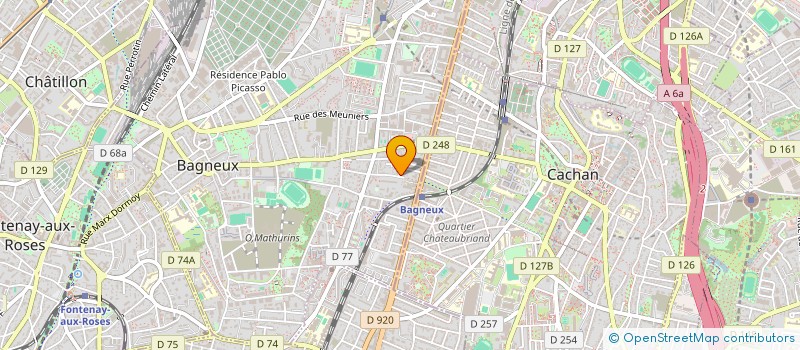 localisation de l'entreprise BONTE ET ASSOCIES à BAGNEUX