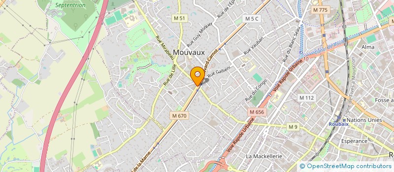 localisation de l'entreprise BONTE SERVICES CONSEILS  MOUVAUX