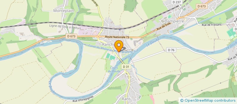 localisation de l'entreprise BONTEMPS  RANCHOT