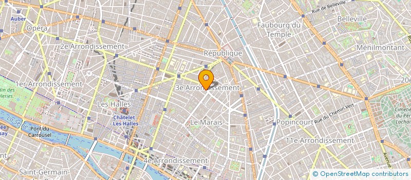 localisation de l'entreprise BONTEMPS à PARIS
