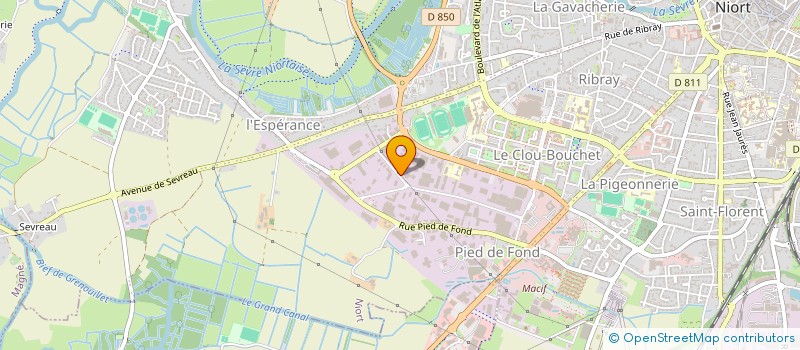 localisation de l'entreprise BONTEMPS CHR 79 à NIORT