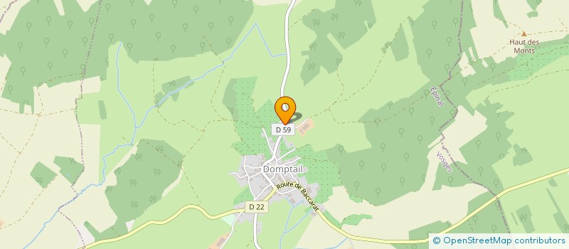localisation de l'entreprise BONTEMPS FREDERIC BOIS  DOMPTAIL