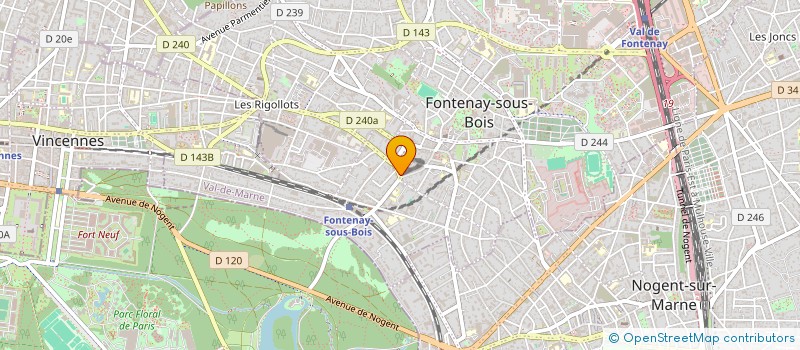 localisation de l'entreprise BONTON à FONTENAY SOUS BOIS