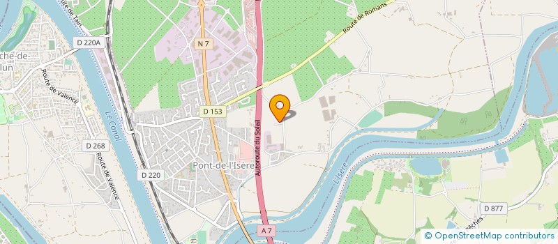 localisation de l'entreprise BONTOUT SA à PONT-DE-L'ISERE