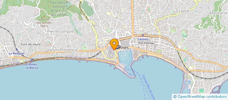 localisation de l'entreprise BONTOUX RESTAURATION à CANNES