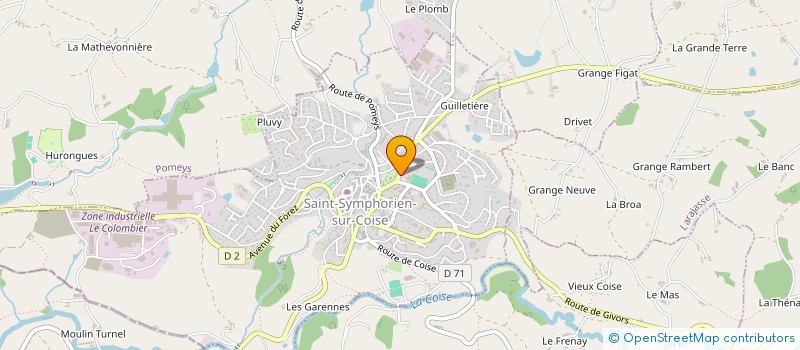 localisation de l'entreprise BONUM DOMUS à SAINT-SYMPHORIEN-SUR-COISE