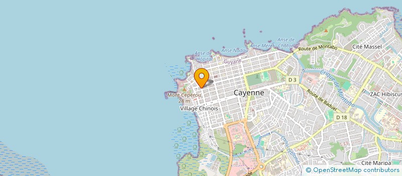 localisation de l'entreprise BONUS  CAYENNE