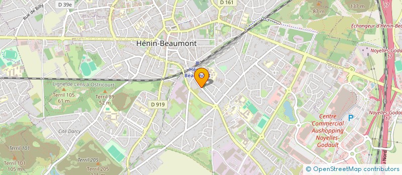 localisation de l'entreprise BONUS AUTOMOBILES à HENIN-BEAUMONT