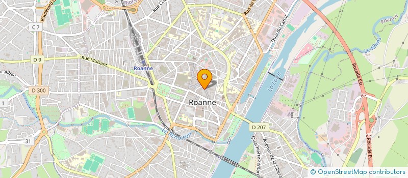 localisation de l'entreprise BONVAL  ROANNE