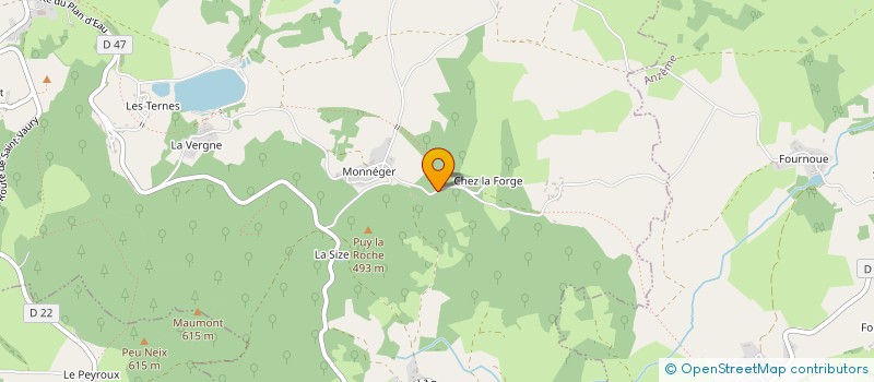 localisation de l'entreprise BONVENON à BUSSIERE-DUNOISE