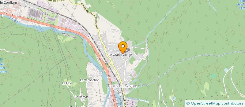 localisation de l'entreprise BONVIN ET FILS à TOURS-EN-SAVOIE