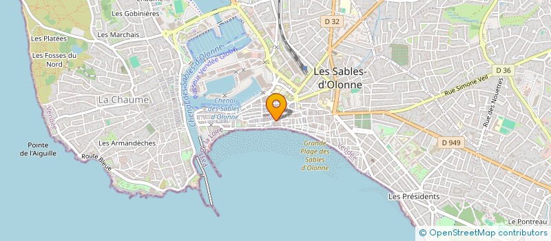 localisation de l'entreprise BONWATT  LES SABLES-D'OLONNE