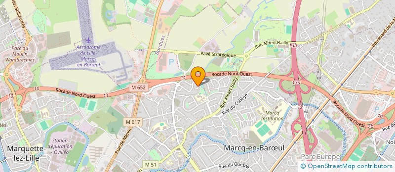 localisation de l'entreprise BONZAI à MARCQ-EN-BARŒUL