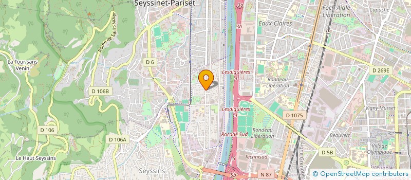 localisation de l'entreprise BONZI IMMOBILIER à SEYSSINS