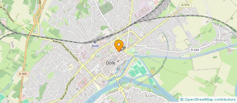 localisation de l'entreprise BONZON-TEIXEIRA à DOLE