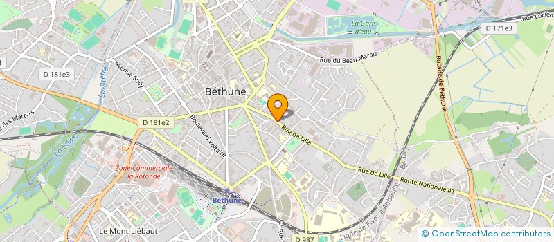 localisation de l'entreprise BOO TCHOU à BETHUNE