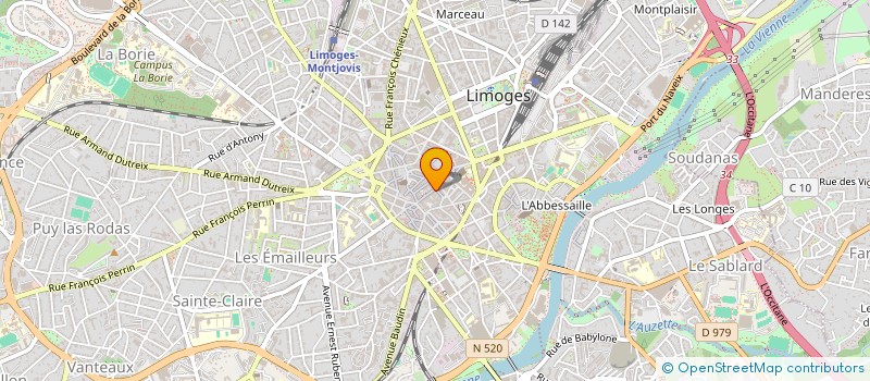localisation de l'entreprise BOOGALOU GROUPE à LIMOGES