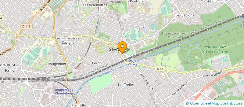 localisation de l'entreprise BOOK.COM à SEVRAN