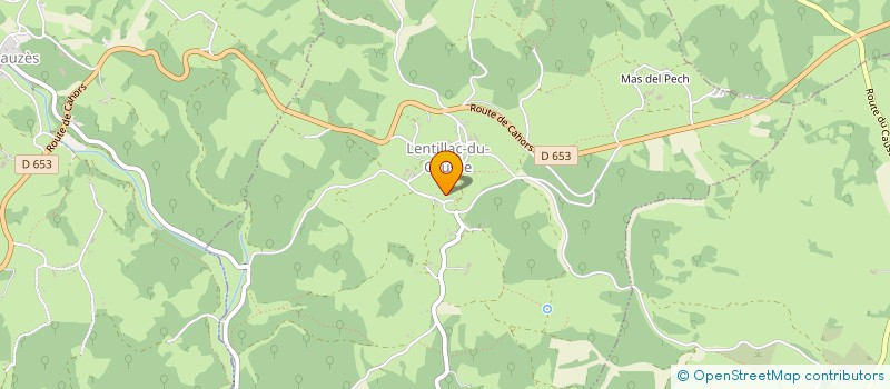 localisation de l'entreprise BOOK EMISSAIRE  LENTILLAC DU CAUSSE