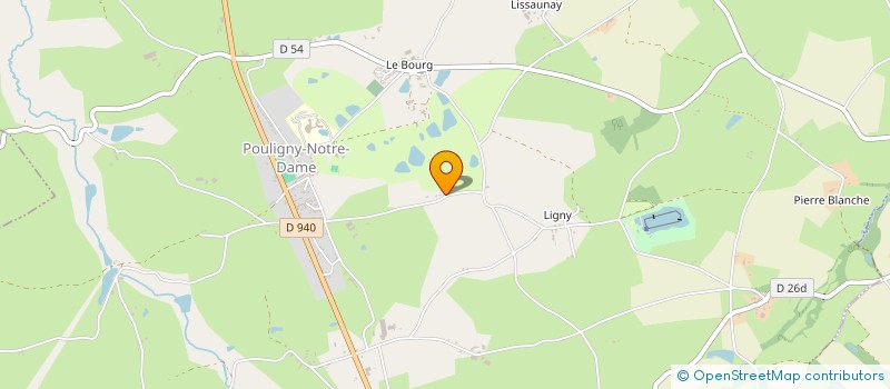 localisation de l'entreprise BOOKEA à POULIGNY-NOTRE-DAME