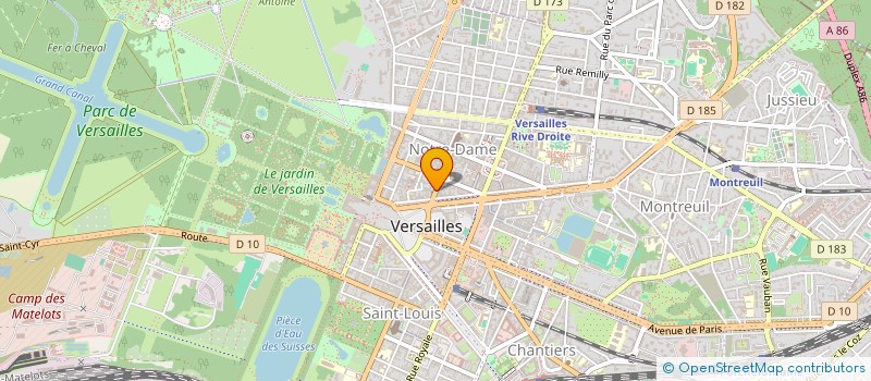 localisation de l'entreprise BOOKIN à VERSAILLES