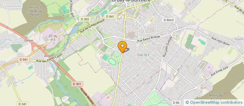 localisation de l'entreprise BOOKKAFE à BRUAY-LA-BUISSIERE