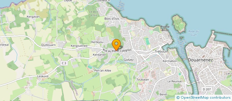 localisation de l'entreprise BOOKMARIUM à DOUARNENEZ