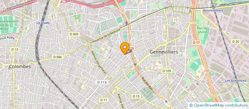 localisation de l'entreprise BOOLY BURGER à ASNIERES-SUR-SEINE