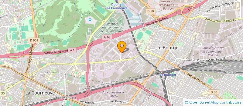 localisation de l'entreprise BOOM à LA COURNEUVE