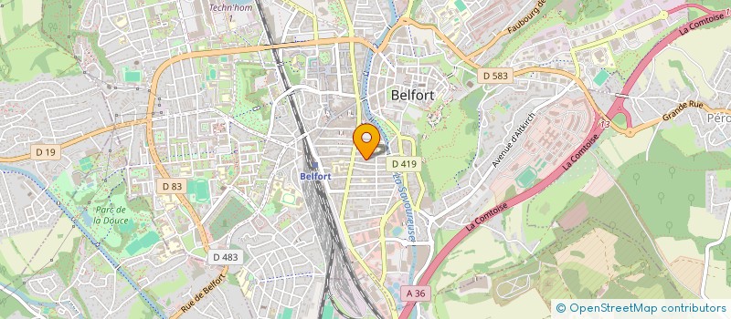 localisation de l'entreprise BOOM TCHAK à BELFORT