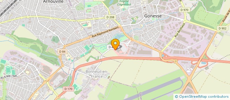 localisation de l'entreprise BOOMAZ PRODUCTION  GONESSE