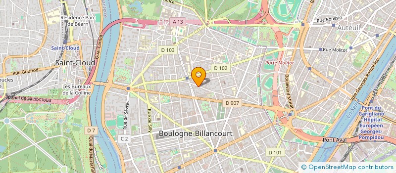 localisation de l'entreprise BOOMERANG à BOULOGNE-BILLANCOURT