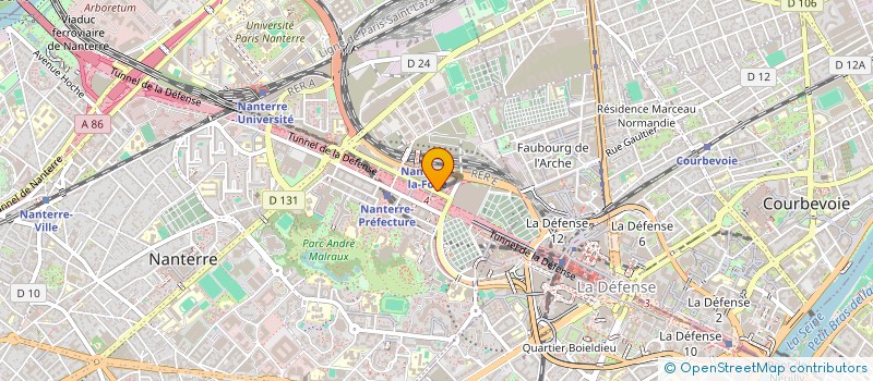 localisation de l'entreprise BOOMING CAPITAL à NANTERRE