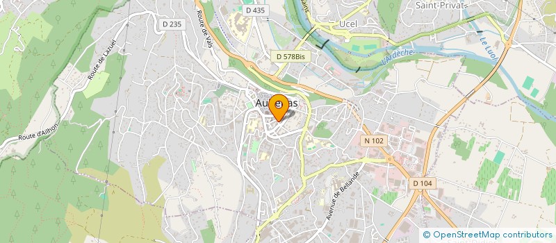 localisation de l'entreprise BOOMING GROUPE A à AUBENAS