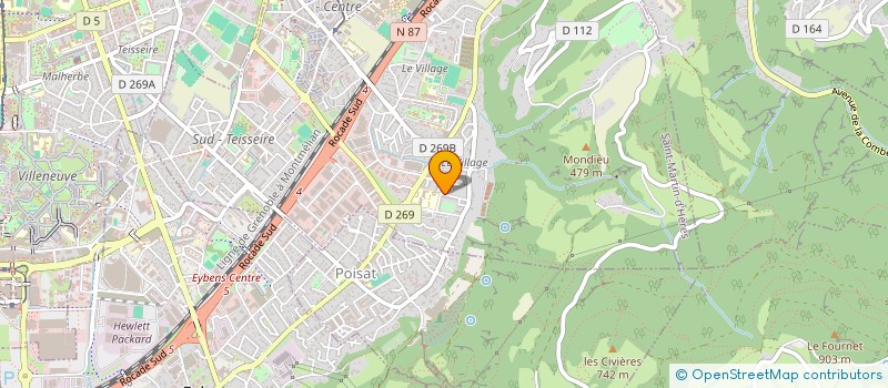 localisation de l'entreprise BOOMRANG38 à GRENOBLE