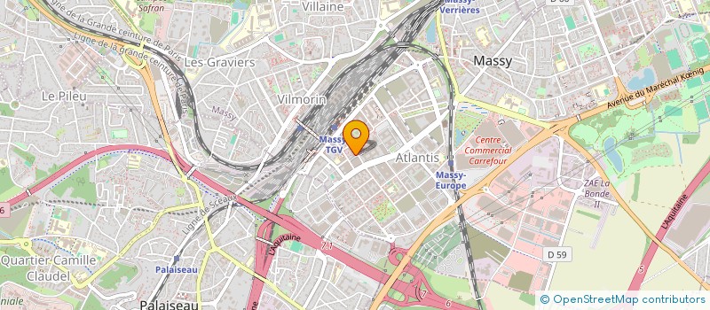 localisation de l'entreprise BOOP à MASSY