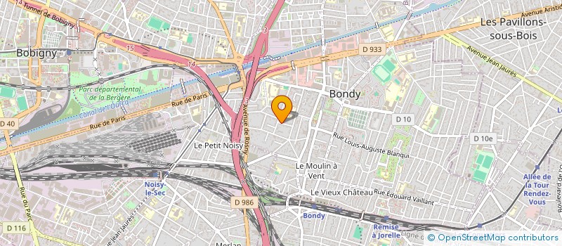 localisation de l'entreprise BOORGLE  BONDY