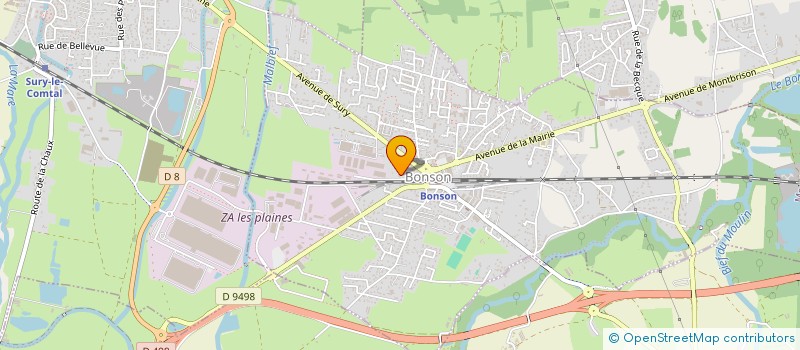 localisation de l'entreprise BOOS'TIK  BONSON