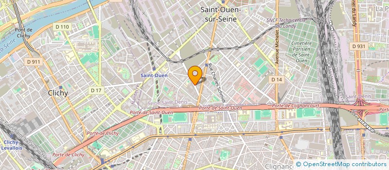 localisation de l'entreprise BOOST à SAINT-OUEN-SUR-SEINE