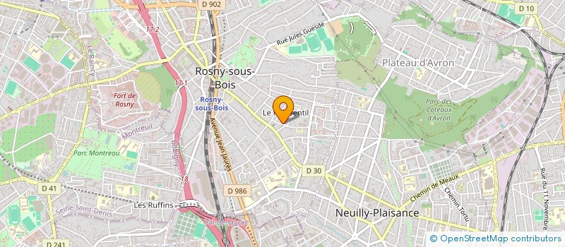 localisation de l'entreprise BOOST DRIVE à ROSNY-SOUS-BOIS